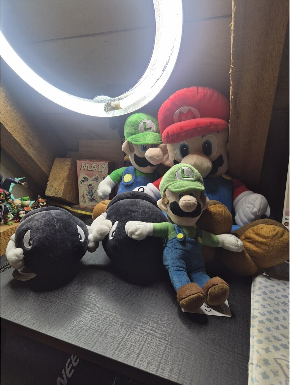 Nintendo Plush Lot Of 5 Luigi Mario Bullet Bill